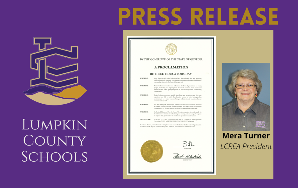 Press Release: Mera Turner & Retired Educators