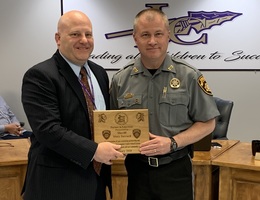 Sheriff Stacy Jarrard is February Partner in Education