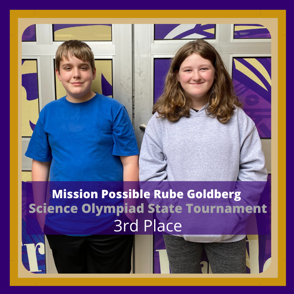 Science Olympiad Students in 3rd place