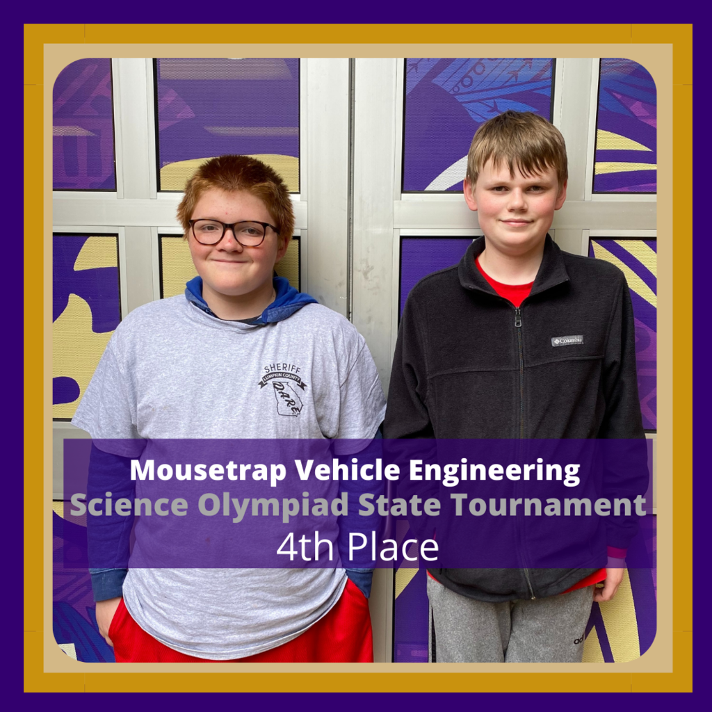 Science Olympiad Students in 4th place for Engineering