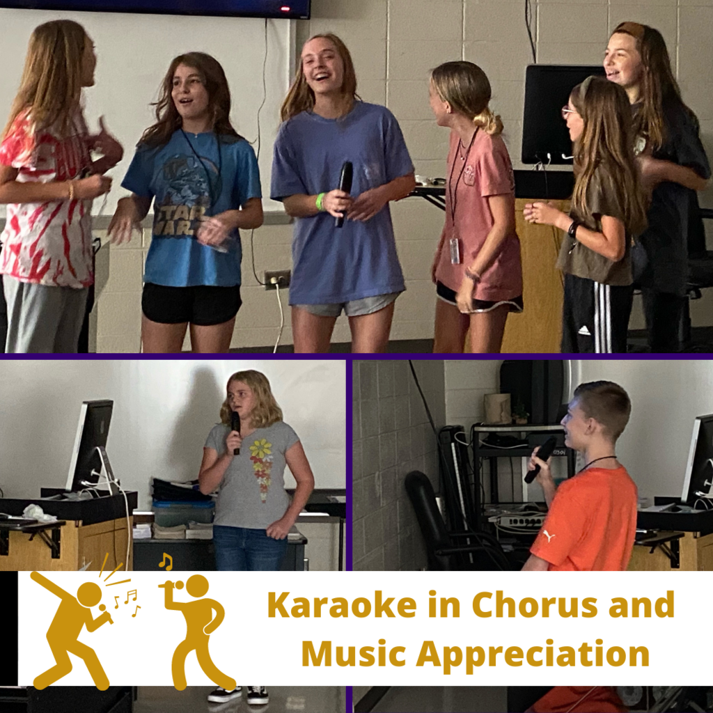 Chorus/music appreciation had a great time doing Karaoke last week in class.