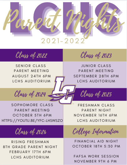 Parent Nights for LCHS