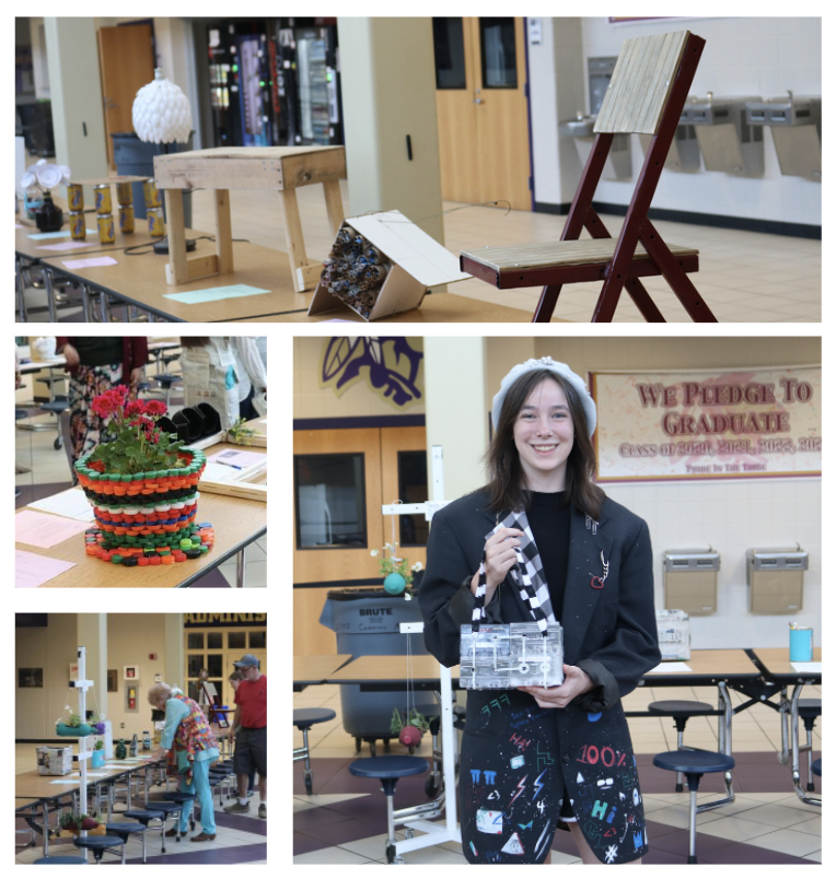 This previous Friday, the Environmental Awareness Club at LCHS hosted a Recycle Showcase in honor of Earth Day to exhibit a variety of recycled art, clothing, and functional items. #TR1BE