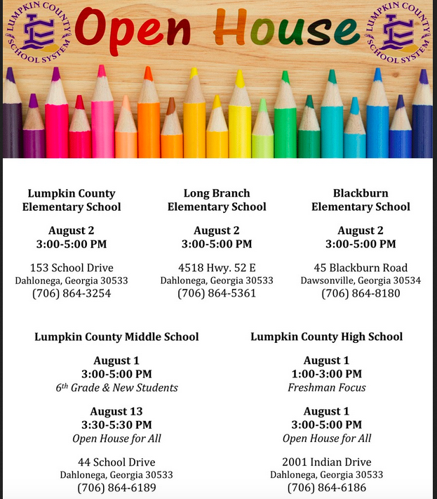 Open House Times