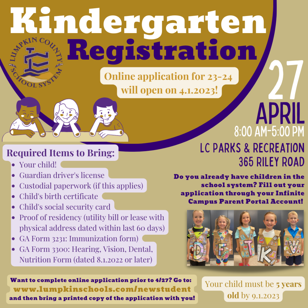 Kindergarten Registration Details
