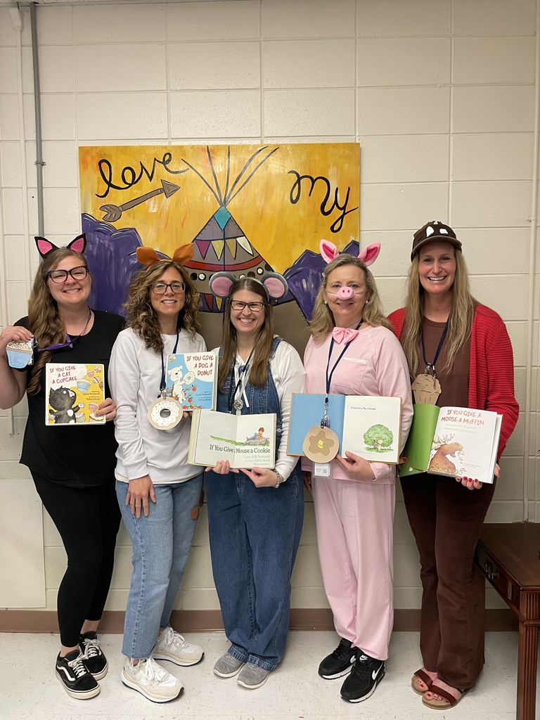 Teachers dressed up as book characters.
