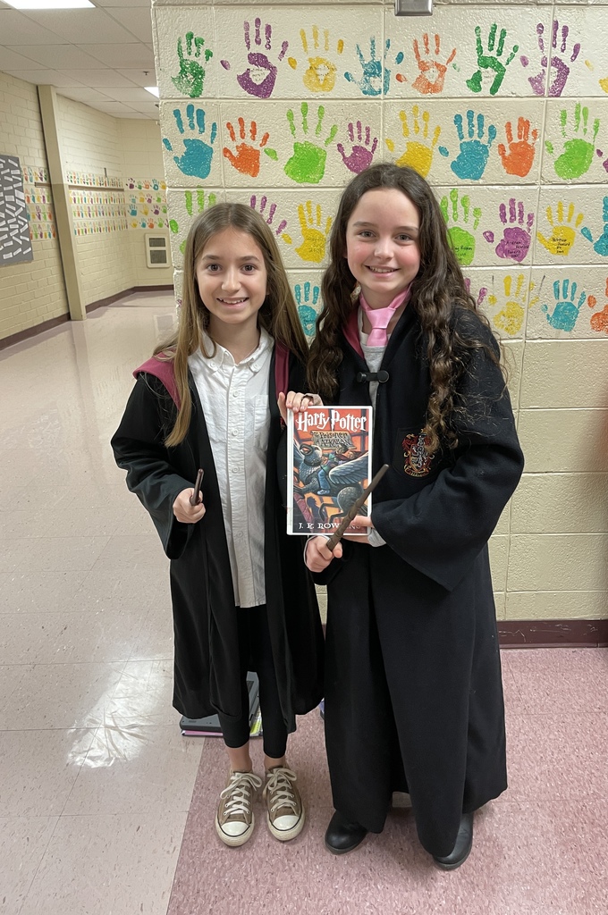 Students dressed up as book characters.