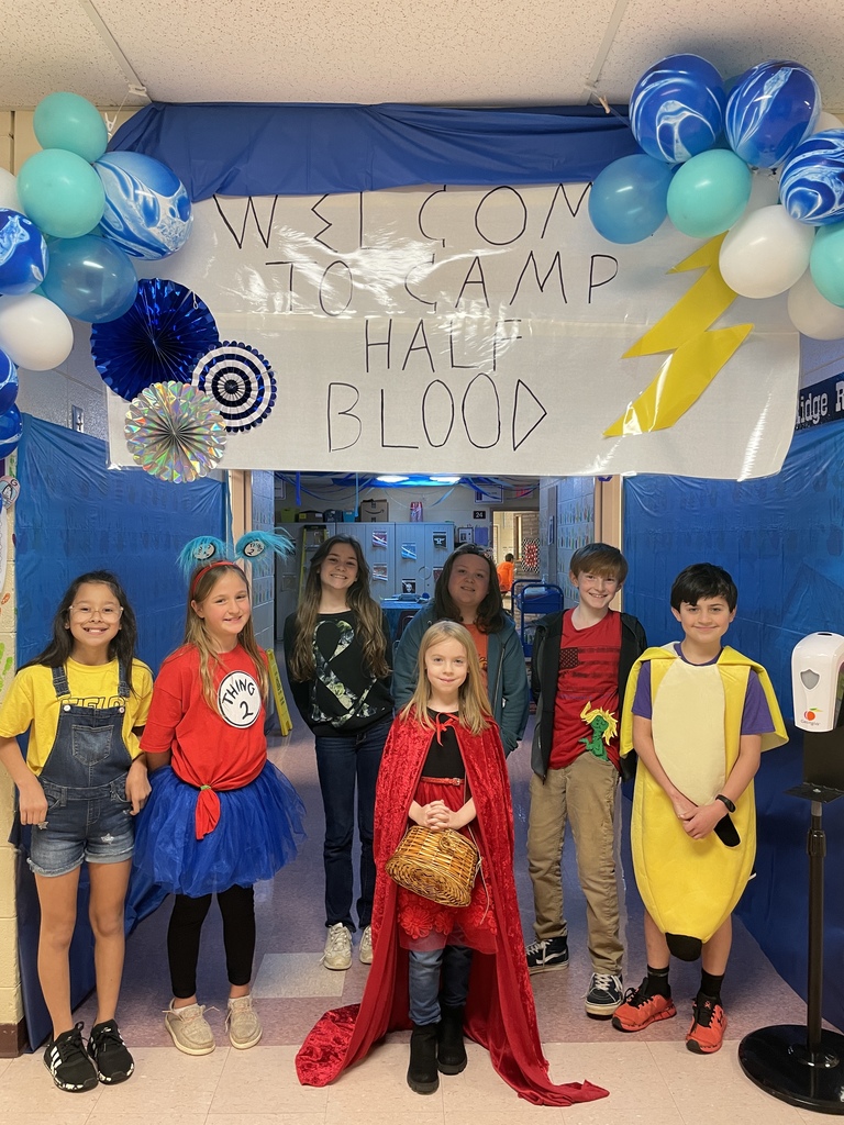 Students dressed up as book characters.